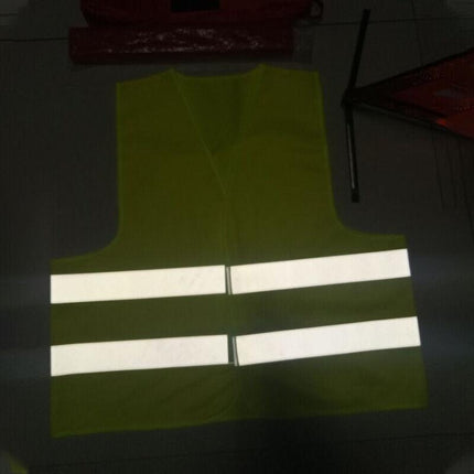 Safety Vest Reflective Tape Yellow Orange Day Workware Night High Visibility AU - Aimall