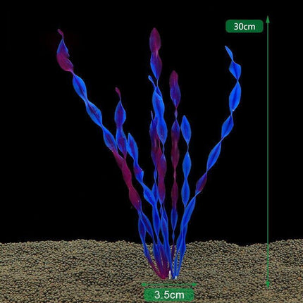 Green Artificial Plants Fish Tank Aquarium Aquatic Plants Simulated Water Grass - Aimall