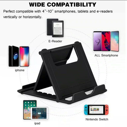 Universal Desk Stand Phone iPad Tablet Holder Adjustable Foldable Portable - Aimall