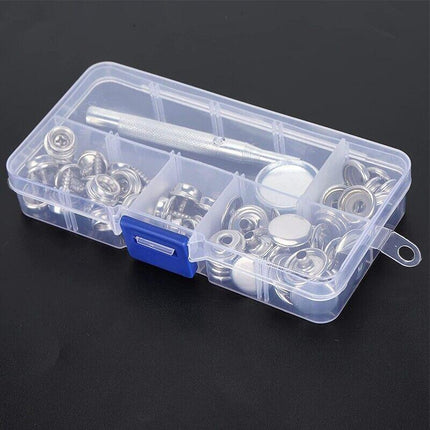 62PCS Stainless Steel Canvas to Screw Press Stud Snap Kit Boat Cover OZ Stock - Aimall