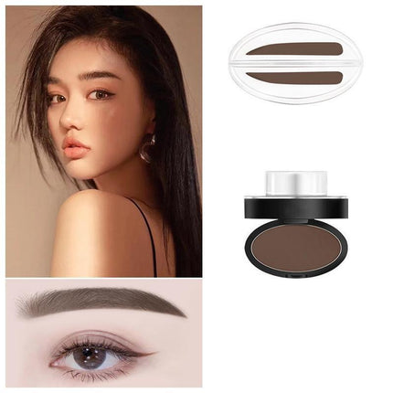 Cosmetic Definition Natural Shape Eyebrow Shadow Stamp Waterproof Brow Dye Kit - Aimall