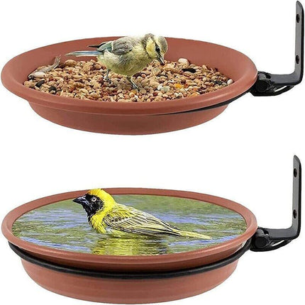 Hanging Bird Feeder in a Garden Setting