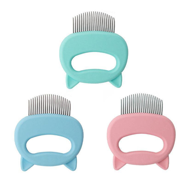 Relaxing Cat Comb Massager Pet Grooming Brush Dog Hair Removal Open KnotTool AU - Aimall