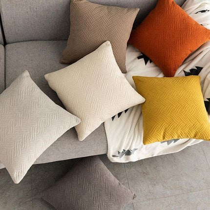 1PC Modern Decorative Velvet Cushion Cover Square Velvet European Pillowcase AU - Aimall