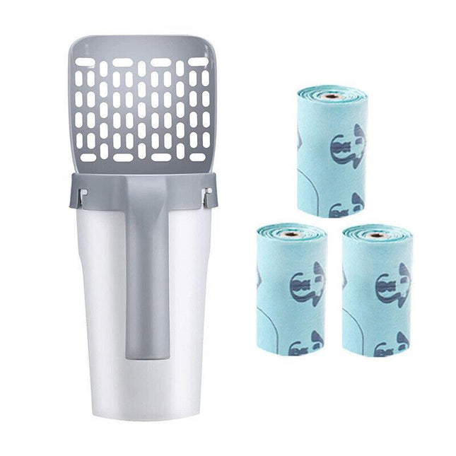 Cat Litter Scoop Integrated Detachable Shovel Holder Poop Pet Sifter Cleaning - Aimall