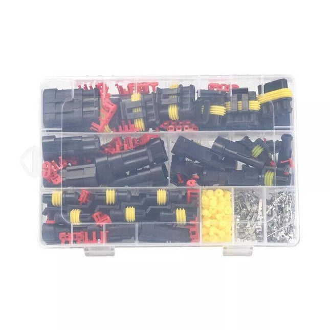 352PCS 12V Waterproof Electrical Wire Connector Plug Terminal Kit 1/2/3/4 Pin AU - Aimall