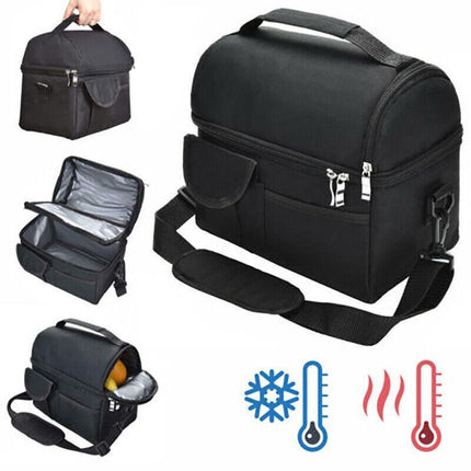 Insulated Lunch Bag Box Tote Cooler For Adults Women Men Hot Cold Food Thermal - Aimall