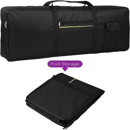 61-Key Keyboard Electric Piano Padded Case Gig Bag 420D Oxford Cloth - Aimall