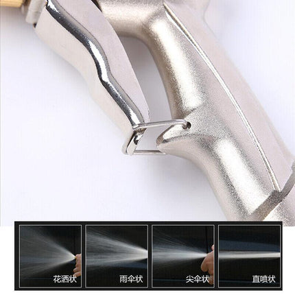 2PCS High Pressure Water Spray Gun Brass Nozzle Garden Hose Pipe Lawn Car Wash - Aimall