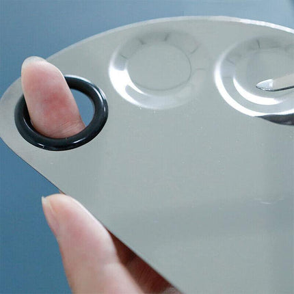 Stainless Steel Cosmetic Face Makeup Palette Spatula Foundation Mixing Tool - Aimall