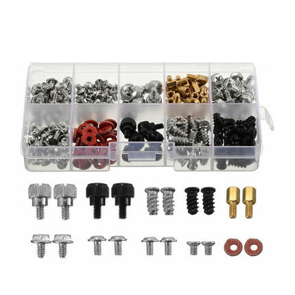 228PCS Computer PC Screws Kit Case Motherboard For CD-ROM Hard Disk Repair Tool - Aimall