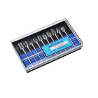 10x Tungsten Steel Solid Carbide Rotary Burrs Bit For Dremel Accessories Tool HG - Aimall
