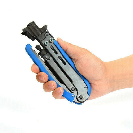 RG6 RG11 RG59 F Type Compression Coax Coaxial Cable Crimper Stripper Tool Kit AU - Aimall