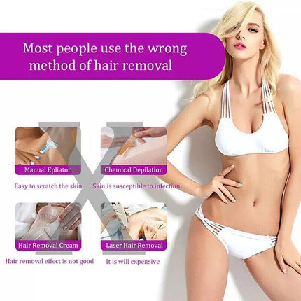 HOT SALE Silky Smooth Hair Eraser Painless Hair Remover Tool 2022 AU Stock Xmas - Aimall