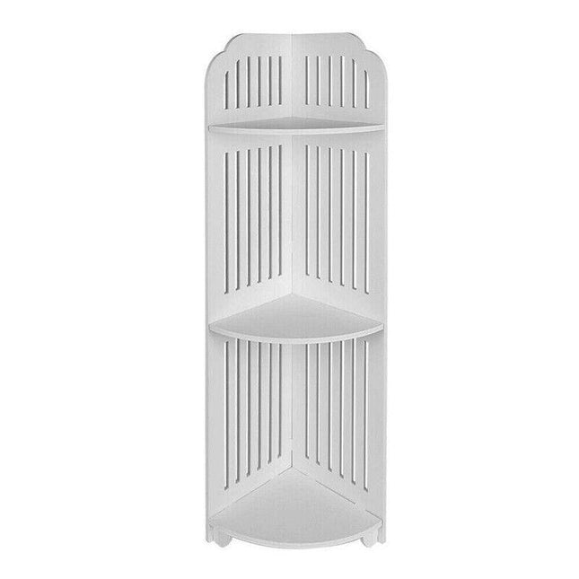 3 Tiers Bathroom Cabinet Corner Shelf Toilet Shower Cupboard Storage Rack AU - Aimall