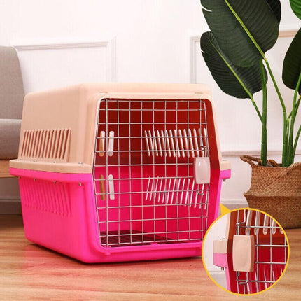 Dog Cat Rabbit Portable Tote Crate Pet Carrier Kennel Travel Airline Carry Bag - Aimall