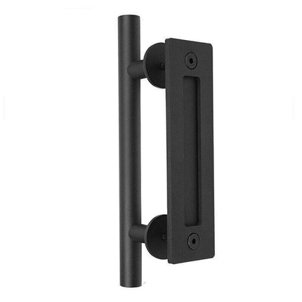 12" Barn Door Handle Sliding Flush Pull Wood Door Gate Hardware Stainless Steel - Aimall