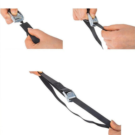4PCS Tie Down Strap Buckle Cargo Ratchet Lugga Roof Rack Lashing Rope 5m×25mm AU - Aimall