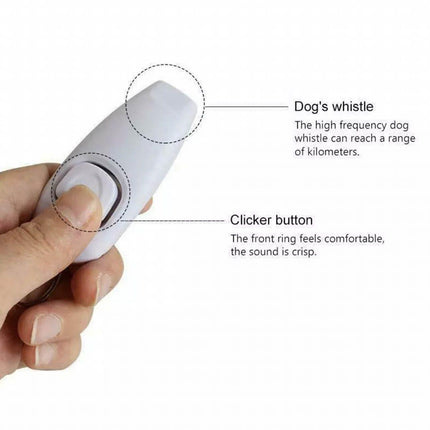 Dog Training Whistle Clicker Combo to Stop Pet Barking Obedience Train Skills AU - Aimall