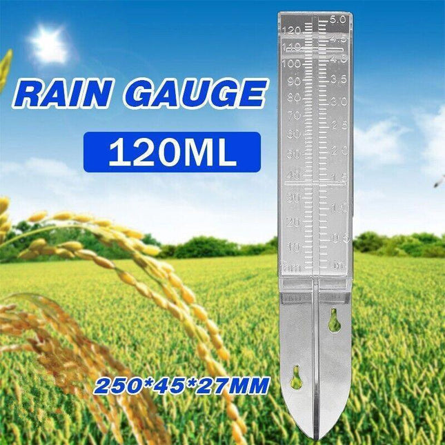 1PC RAIN GAUGE Water Catchment Device Weather Outdoor 120mm Professional - Aimall