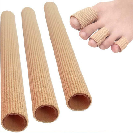 5PCS Silicone Tube Toe Gel Protector Corn Relief Foot Pain Soft Cushion Pad Cap - Aimall