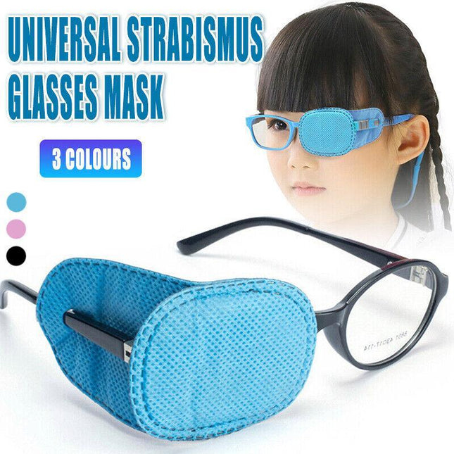 Children Universal Strabismus Kids Glasses Mask Amblyopia Cover Sight Eye AU - Aimall