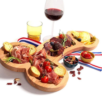 Wooden Cheese Board Serving Aperitif Board Charcuterie Board Meat Cheese Platter - Aimall
