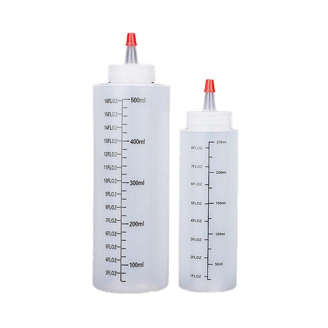 6PCS 250/500ML Sauce Bottle Squeeze Crafts Bottle Condiment Dispenser HOT AU - Aimall