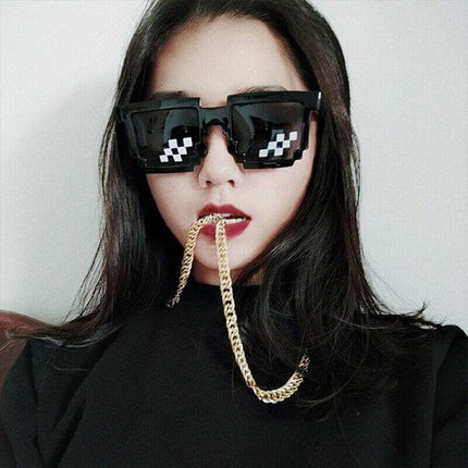 Thug Life Sunglasses Deal With It 8/6 Bit Pixel Glasses Cool Fashion Goggles - Aimall