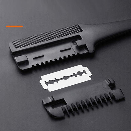 Professional Hairdressers Razor Comb Razor DIY Hair Cutting Thinning Trimmer AU - Aimall