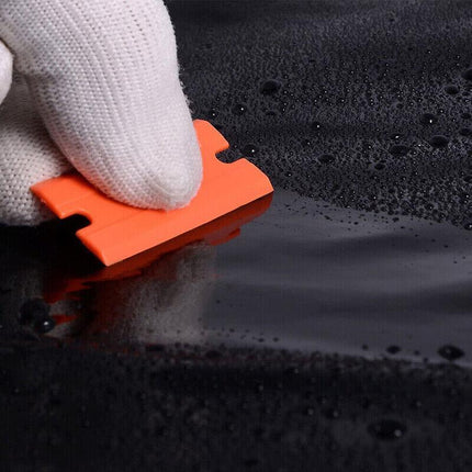 Plastic Razor Blade Paint Glue Adhesive Scraper & 10-100PCS Blades Cleaner Tools - Aimall