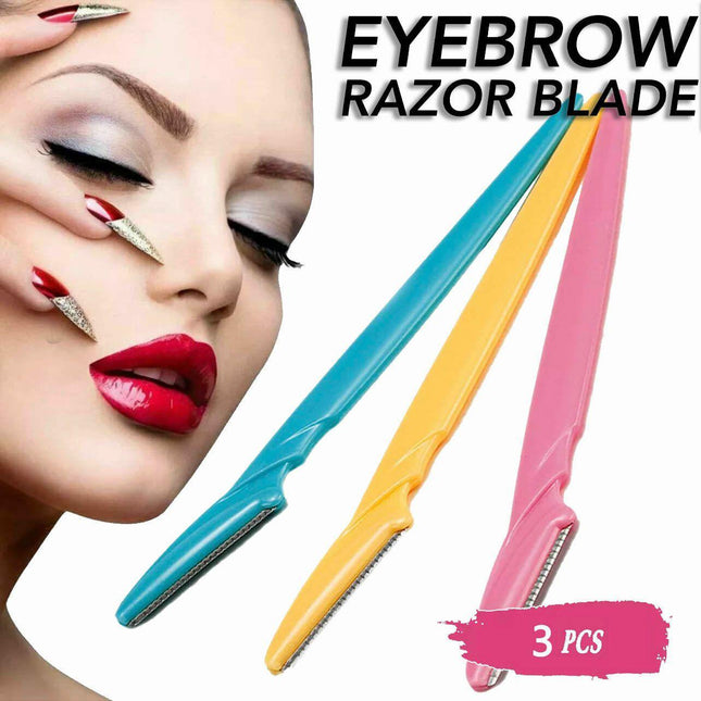 Facial Eyebrow Razor Trimmer Shaper Shaver Blade Knife Hair Remover inkle AU - Aimall