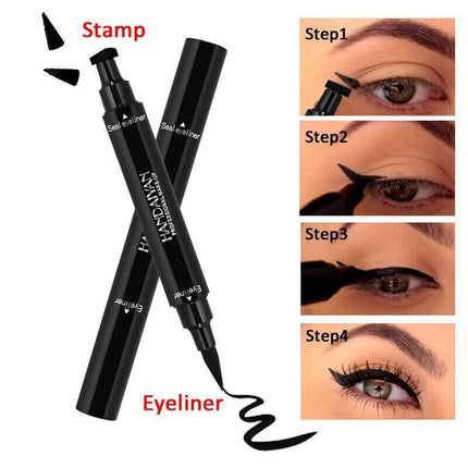 Winged Eyeliner Stamp Waterproof Makeup Eye Liner Pencil Black Liquid AU Stock - Aimall