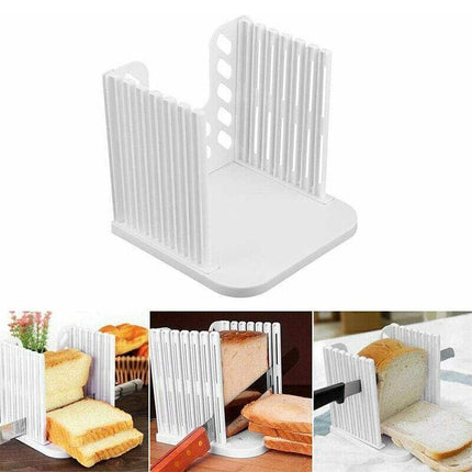 Kitchen Maker Slicing Cutting Tool Bread Toast Slicer Guide Cutter Mold Sandwich - Aimall