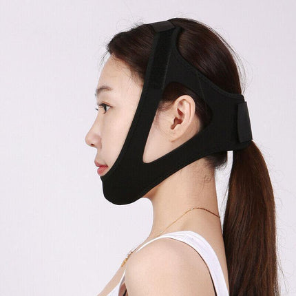 New Stop Snoring Chin Strap Anti Snore Sleep Apnea Belt Device Solutions Jaw OZ - Aimall