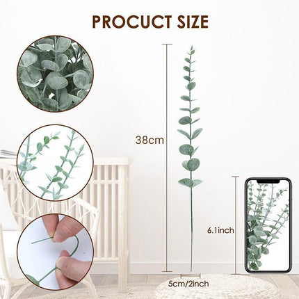 Artificial Eucalyptus Leaf Flowers Fake Green Plant Nordic Home Party Decor - Aimall