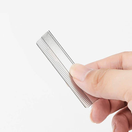 Stainless Steel Manual Shaving Blade Holder Folding Shaving Knife Rack For Salon - Aimall