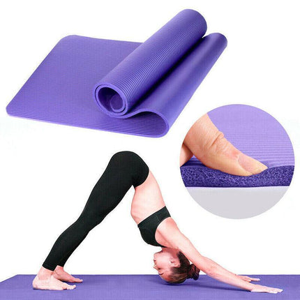 10/15/20MM Thick Yoga Mat Pad NBR Nonslip Exercise Fitness Pilate Gym Durable AU - Aimall