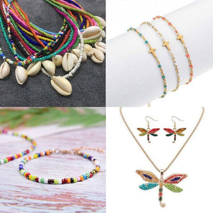 12000PCS 3mm Glass Seed Beads 24 Colors Loose Beads Kit Bracelet Beads AU Stock - Aimall