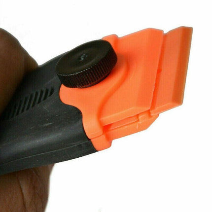 Plastic Razor Blade Paint Glue Adhesive Scraper & 10-100PCS Blades Cleaner Tools - Aimall