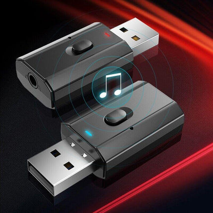 USB Bluetooth 5.0 Transmitter Receiver Audio Adapter AUX 3.5mm TV CAR PC Speaker - Aimall