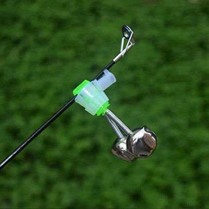 10PCS Night Fishing Twin Ring Light Bite Alarm Bells LED Outdoor Clip Rod Tip AU - Aimall