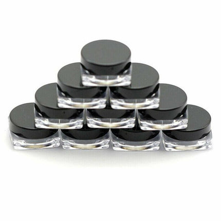 UP 200pc 3g Sample Bottle Cosmetic Makeup Jar Pot Face Cream Lip Balm Containers - Aimall