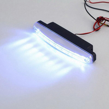 2PCS 8LED Running Bright DRL Head Lamp Light Driving Light Daytime Car Daylight - Aimall