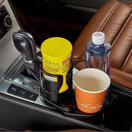 Adjustable 2in1 Car Seat Cup Holder Water Bottle Drink Coffee Cleanse Storage AU - Aimall