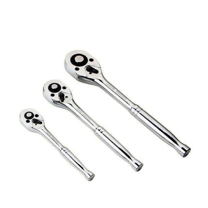1/4" 3/8" 1/2" Ratchet Wrench Handle Drive Socket Spanner Quick Release Heavy AU - Aimall