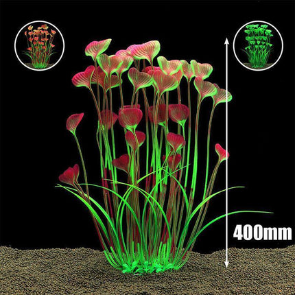 Aquarium 40cm Artificial Simulation Water Plants Fish Tank Plant Grass Decor AU - Aimall