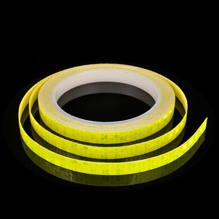 Hi-Vis Reflective Tape for Bicycles, Cars, Bikes - 1cm Wide x 8m Long AU STOCK - Aimall
