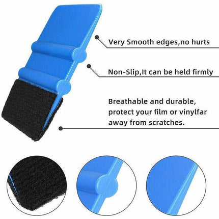 4PCS Car Wrapping Vinyl Squeegee Scraper Tool Wrap Soft Felt Edge Sticker Tools - Aimall