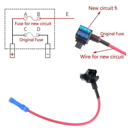 5PCS Add A Circuit Fuse Tap Car Micro Blade Fuse Box Holder 12V Low Profile AU - Aimall